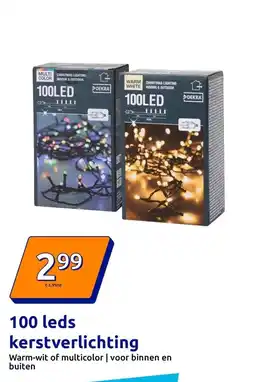 Action 100 leds kerstverlichting aanbieding