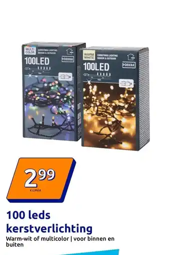 Action 100 leds kerstverlichting aanbieding
