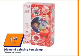 Action Diamond painting kerstlamp aanbieding