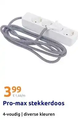 Action Pro-max stekkerdoos aanbieding