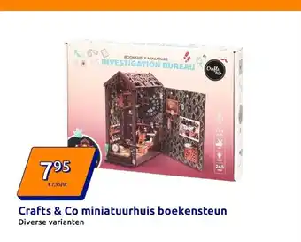 Action Crafts & Co miniatuurhuis boekensteun aanbieding