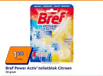 Action Bref Power Activ' toiletblok Citroen aanbieding