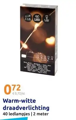 Action Warm-witte draadverlichting aanbieding