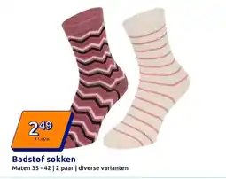 Action Badstof sokken aanbieding