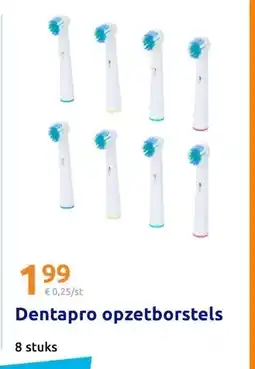 Action Dentapro opzetborstels aanbieding