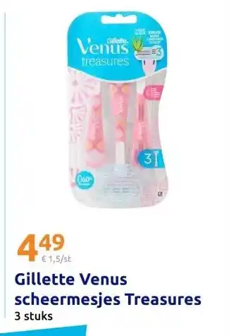 Action Gillette Venus scheermesjes Treasures aanbieding