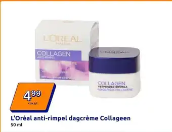 Action L'Oréal anti-rimpel dagcrème Collageen aanbieding