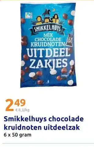 Action Smikkelhuys chocolade kruidnoten uitdeelzak aanbieding