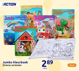 Action Jumbo kleurboek aanbieding
