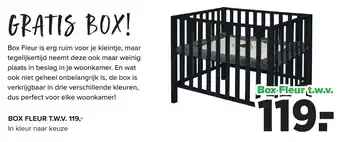 Baby-Dump Box fleur aanbieding