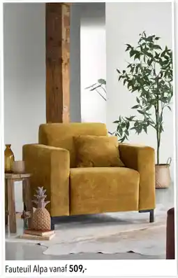 Pronto wonen Fauteuil Alpa aanbieding