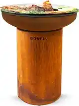 Bol.com BonFeu BonBiza Corten - L 80 x B 80 x H 100 cm - Staal - Bruin aanbieding