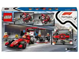 Lidl LEGO City F1 pitstop en pitcrew met Ferrari auto 60443 aanbieding