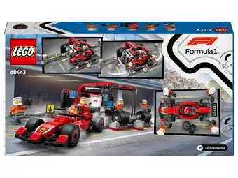Lidl LEGO City F1 pitstop en pitcrew met Ferrari auto 60443 aanbieding