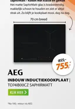 Expert AEG TO74IB00CZ SaphirMatt aanbieding