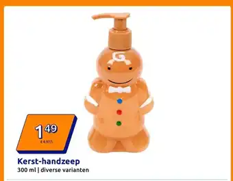 Action Kerst-handzeep aanbieding