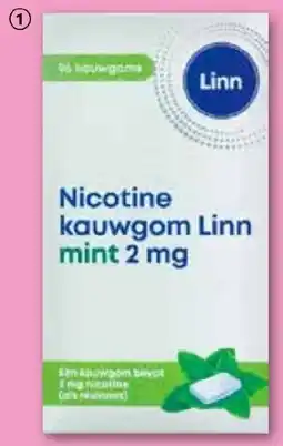 Drogisterij Visser Linn Nicotinekauwgom 2 mg mint aanbieding