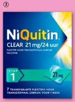 Drogisterij Visser NiQuitin Stap 1 pleisters clear 21 mg aanbieding