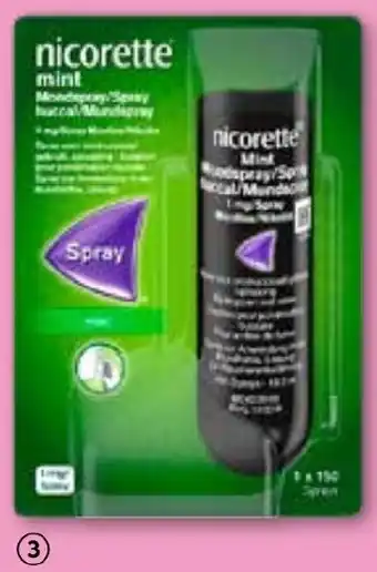 Drogisterij Visser Nicorette Mondspray 1 mg mint aanbieding