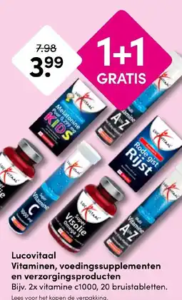 Drogisterij Visser Lucovitaal Vitaminen, voedingssupplementen en verzorgingsproducten aanbieding