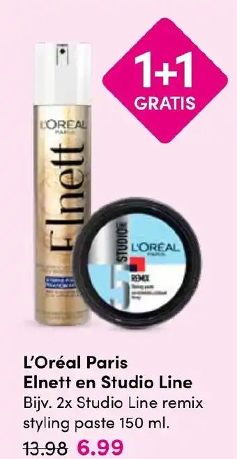 Drogisterij Visser L'Oréal Paris Elnett en Studio Line aanbieding