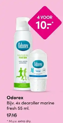 Drogisterij Visser Odorex aanbieding