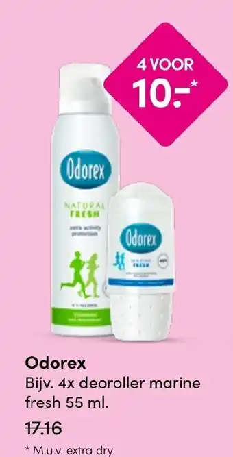 Drogisterij Visser Odorex aanbieding
