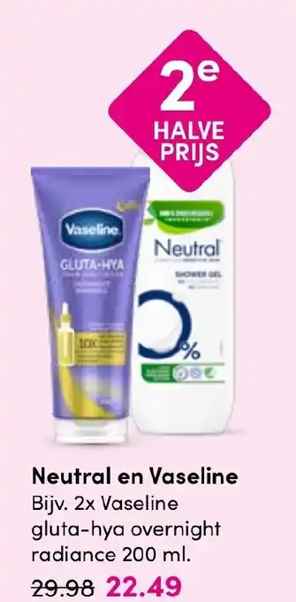 Drogisterij Visser Neutral en Vaseline aanbieding