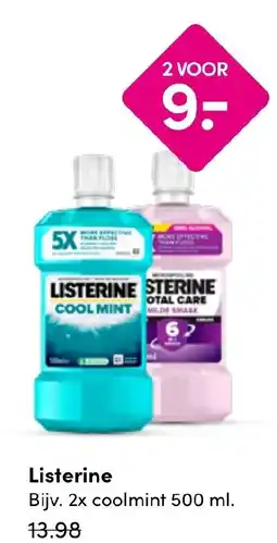 Drogisterij Visser Listerine aanbieding