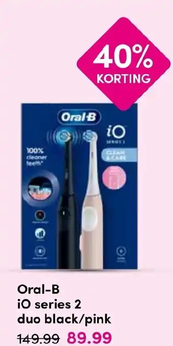 Drogisterij Visser Oral-B iO series 2 duo black/pink aanbieding