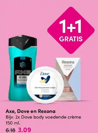 Drogisterij Visser Axe, Dove en Rexona aanbieding