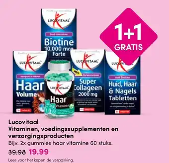 Drogisterij Visser Lucovitaal Vitaminen, voedingssupplementen en verzorgingsproducten aanbieding