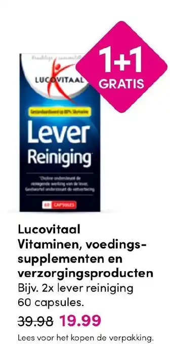 Drogisterij Visser Lucovitaal Vitaminen, voedingssupplementen en verzorgingsproducten aanbieding