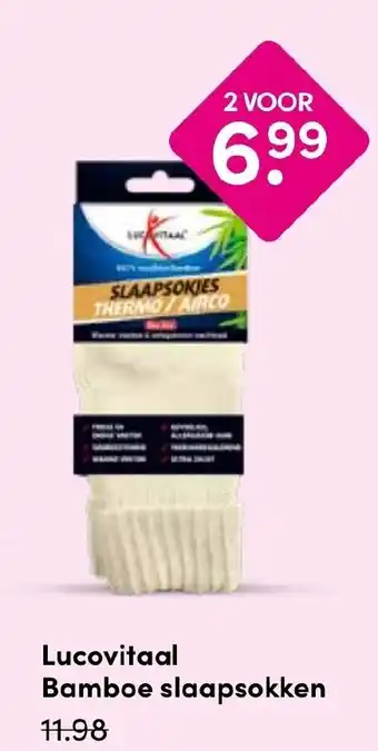Drogisterij Visser Lucovitaal Bamboe slaapsokken aanbieding