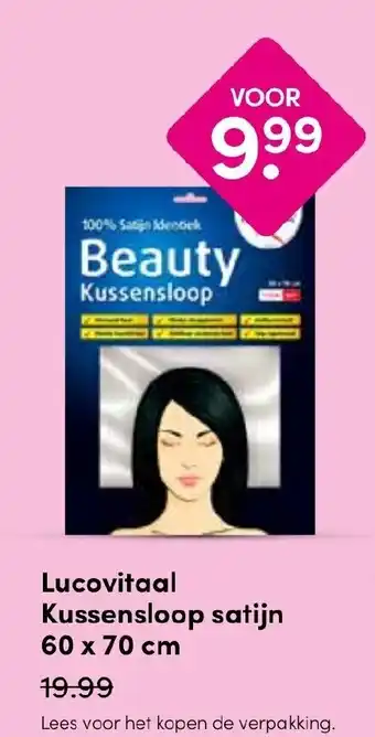 Drogisterij Visser Lucovitaal Kussensloop satijn aanbieding