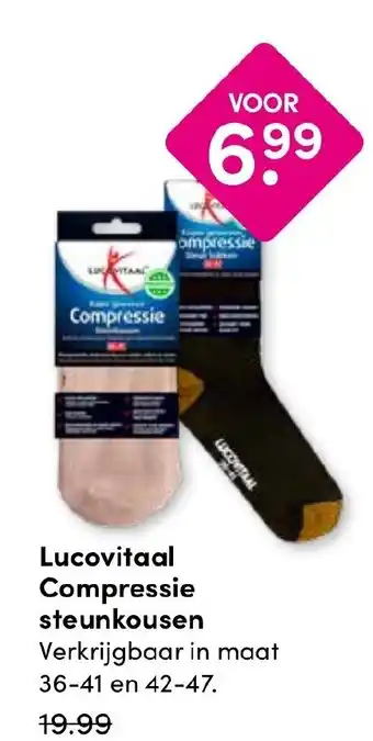 Drogisterij Visser Lucovitaal Compressie steunkousen aanbieding