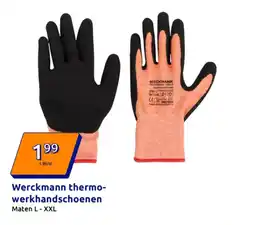 Action Werckmann thermo werkhandschoenen aanbieding
