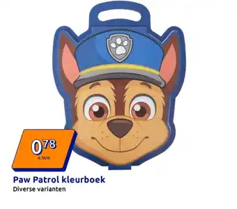 Action Paw Patrol kleurboek aanbieding
