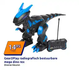 Action Gear2Play radiografisch bestuurbare mega dino rex aanbieding