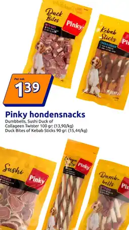Action Pinky hondensnacks aanbieding
