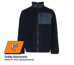 Action Teddy fleecevest aanbieding