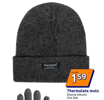 Action Thermolate muts aanbieding