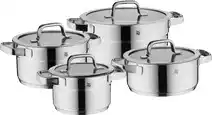 Bol.com WMF Compact Cuisine Pannenset - 4-delig - RVS - Kookpannen incl. stoominzet en mengkom aanbieding