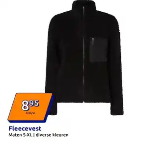 Action Fleecevest aanbieding