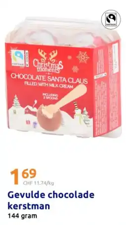 Action Gevulde chocolade kerstman aanbieding