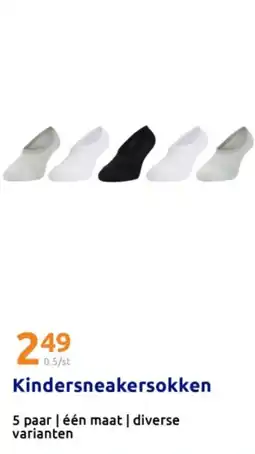 Action Kindersneakersokken aanbieding
