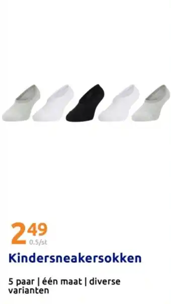 Action Kindersneakersokken aanbieding