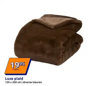 Action Luxe plaid aanbieding