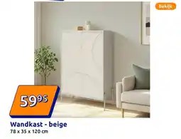 Action Wandkast - beige aanbieding