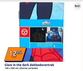 Action Glow in the dark dekbedovertrek aanbieding